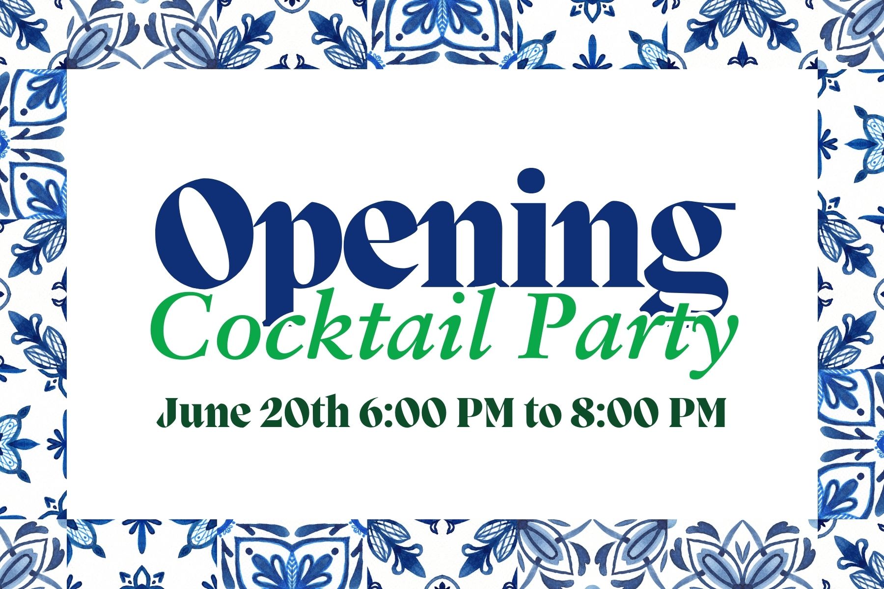 Opening Cocktail Party